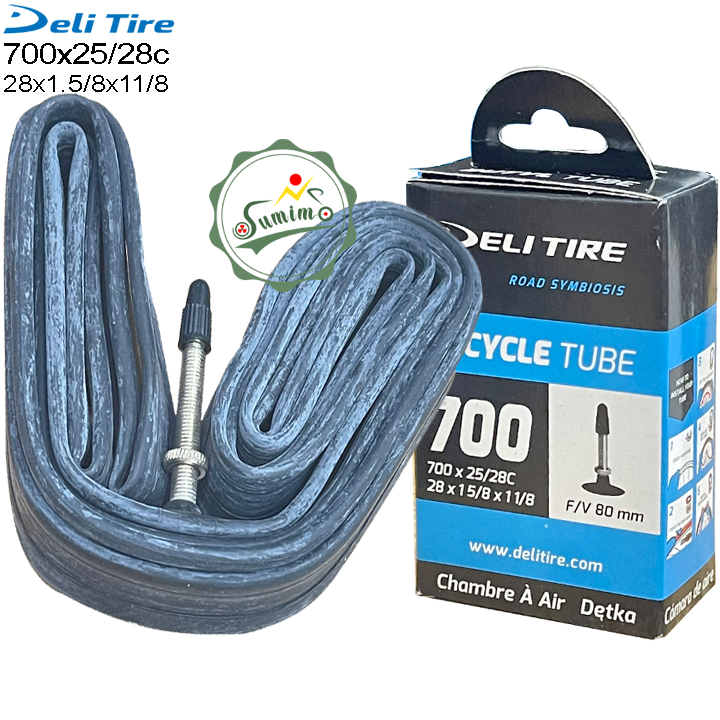 Ruột DELI 700x25-28c van nhỏ (Hạt gạo)