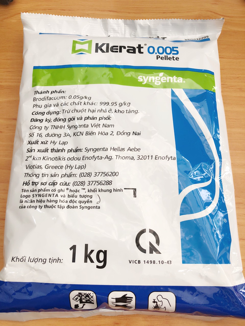 Thuốc Diệt Chuột Klerat 0.005 ( Gói 1Kg)
