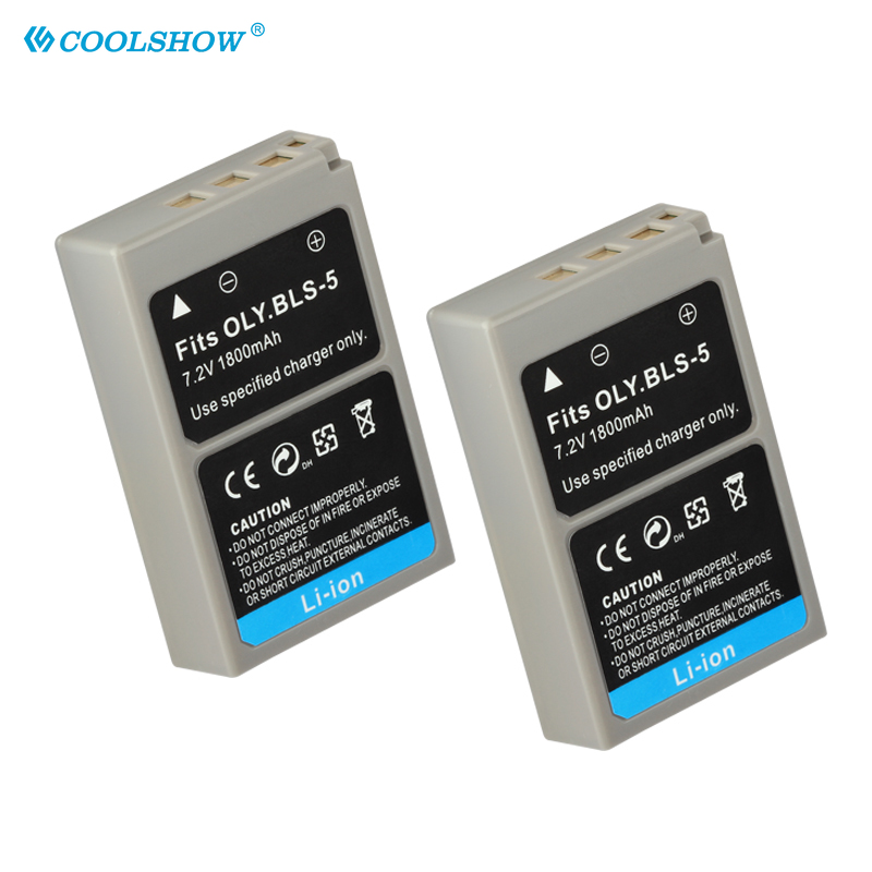 Psbls5 PS-BLS5 bls5 Pin cho Olympus OM-D E-M10 bút E-PL2 E-PL5 E-PL6 E-PL7 E-PM2 stylus1 PS-BLS5 1800mAh máy ảnh BATTERIE