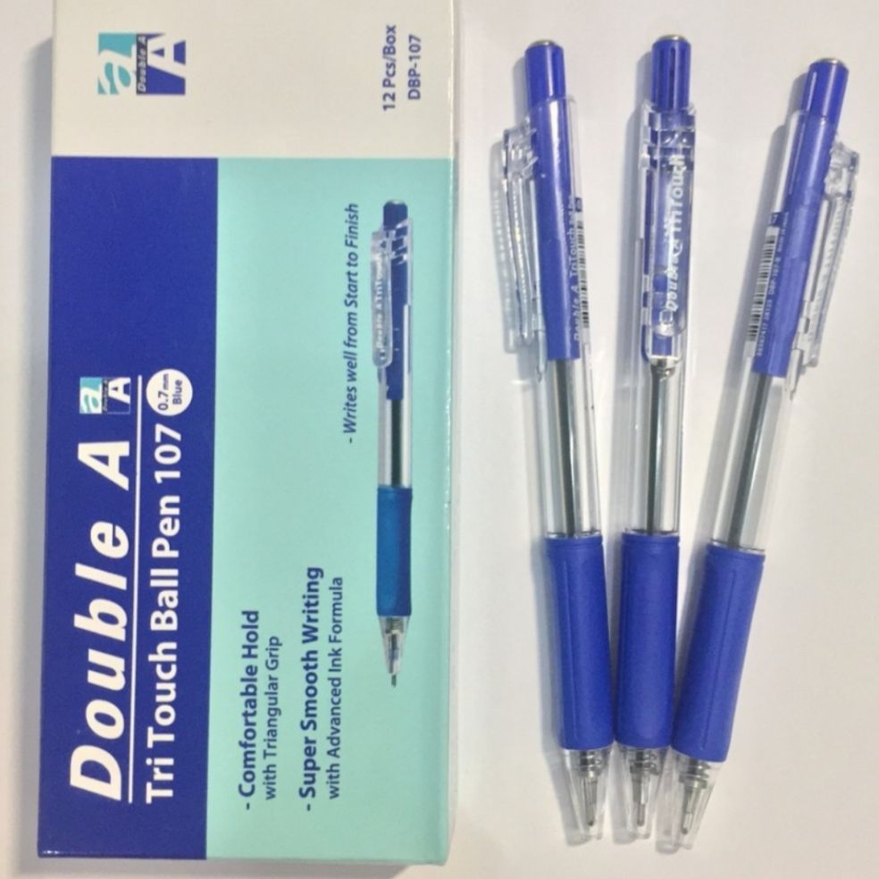 HỘP 12 BÚT BI TRITOUCH DOUBLE A ngòi 0.7mm