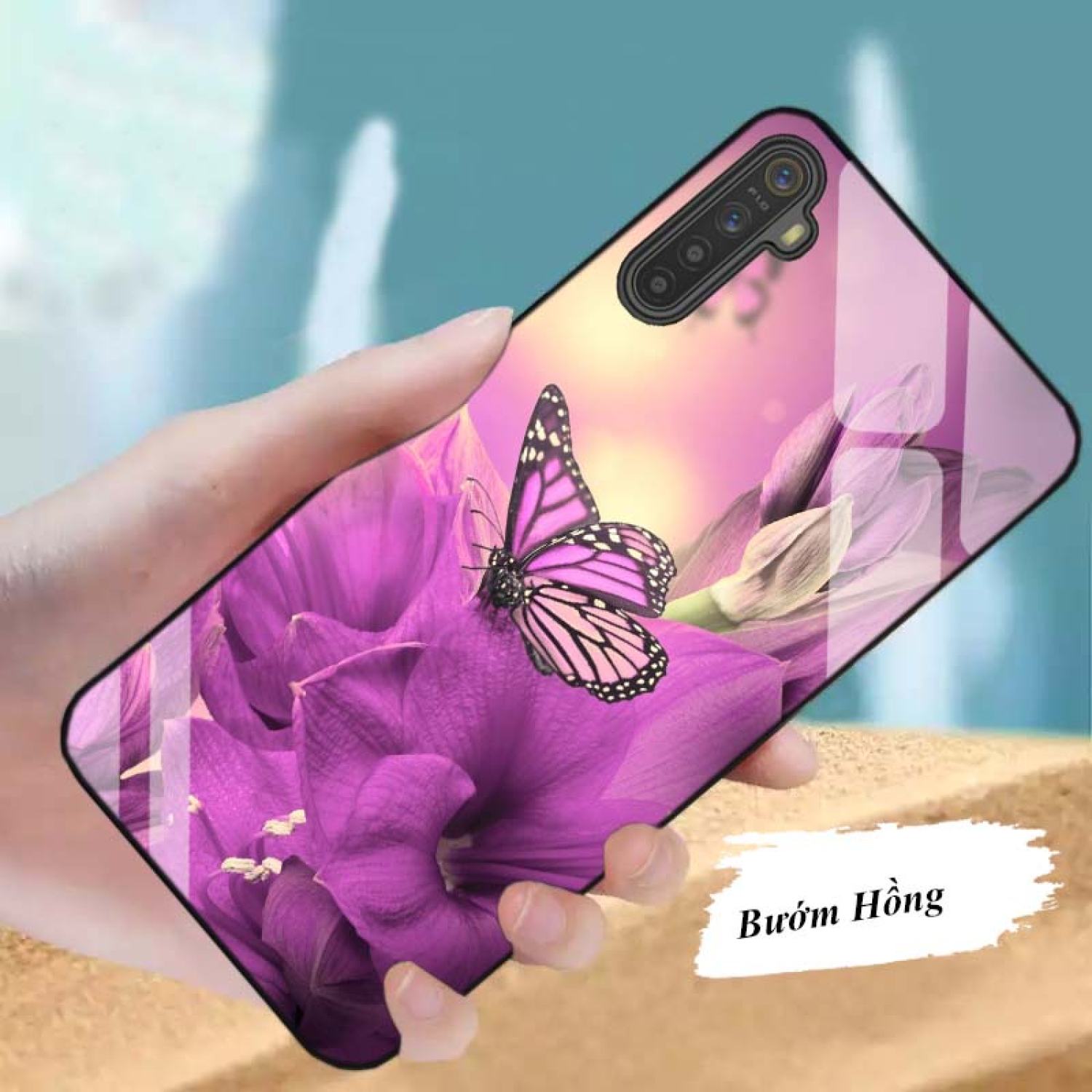 Ốp realme 6, realme 6 pro lưng kính cường lực mới ƞhất
