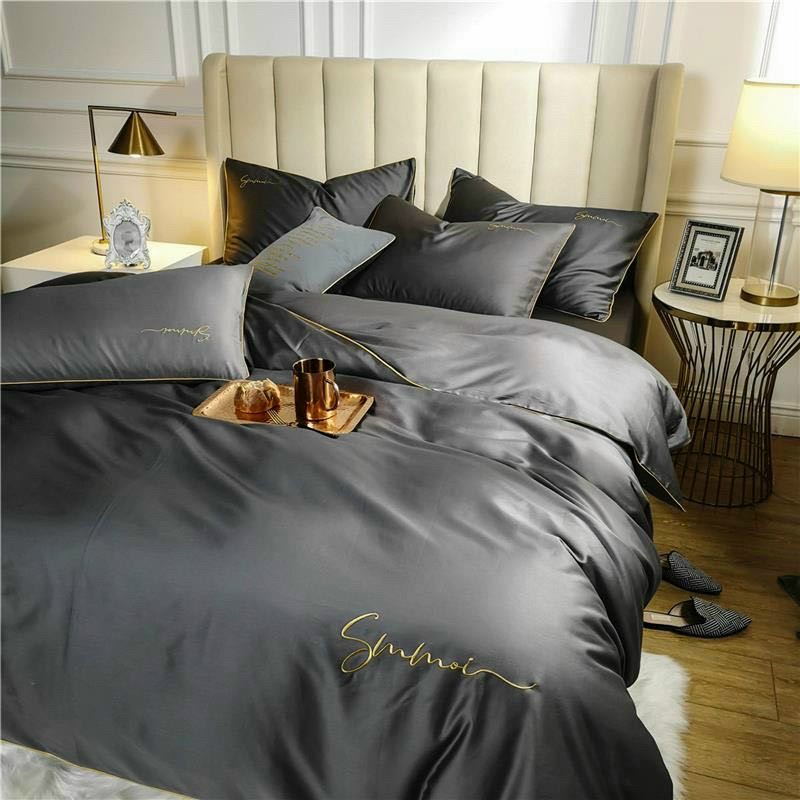 Bộ Chăn Ga Gối Lụa Sumoi 60s nhập khẩu cao cấp (mẫu y hình)