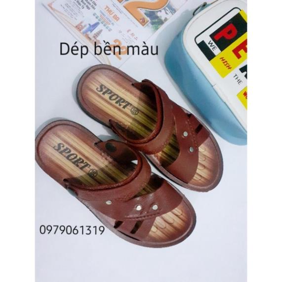 (Ảnh thật) Dép sandal nhựa giả da