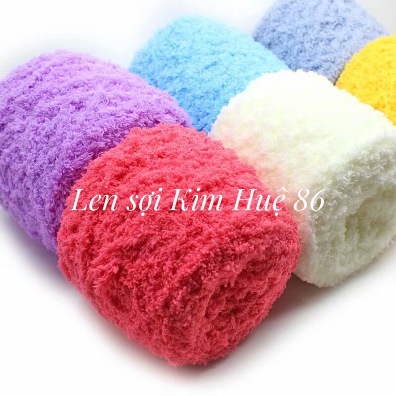 Len bông xù 100g ( từ màu 21 đến màu 40)