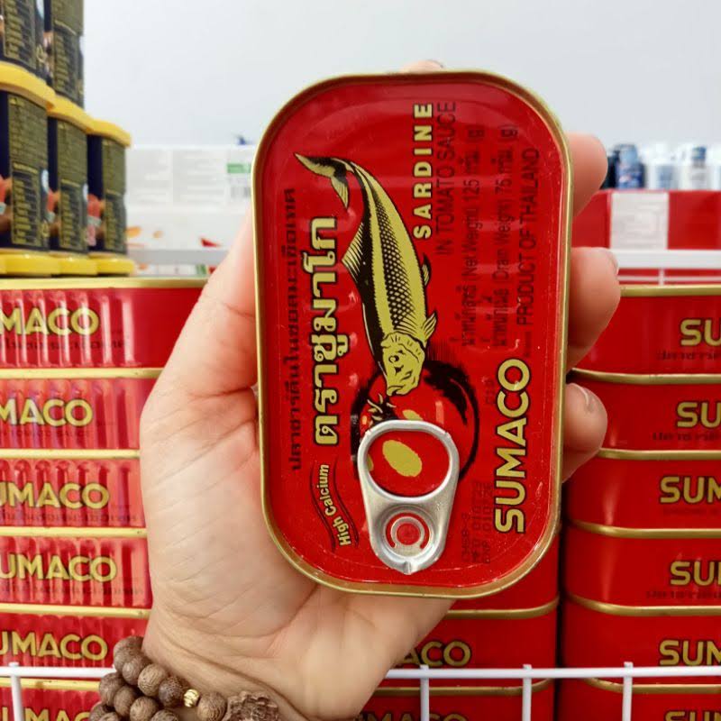 [COMBO 3 HỘP] Cá Mòi Sốt Cà Thái Lan Sardines Sumaco Hộp 125g