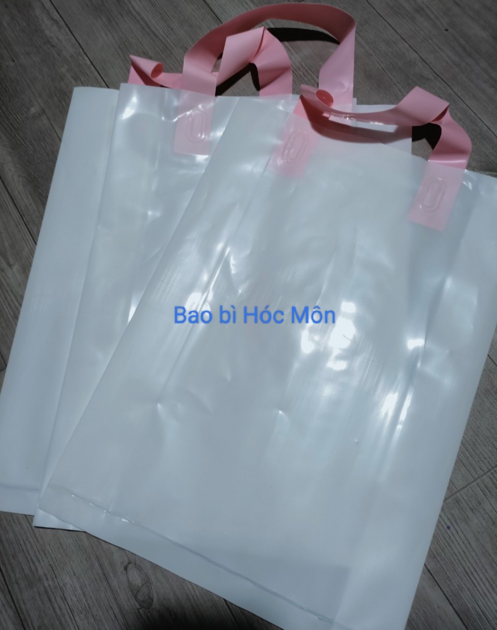 1 kg Túi quai ép PE bóng dẻo