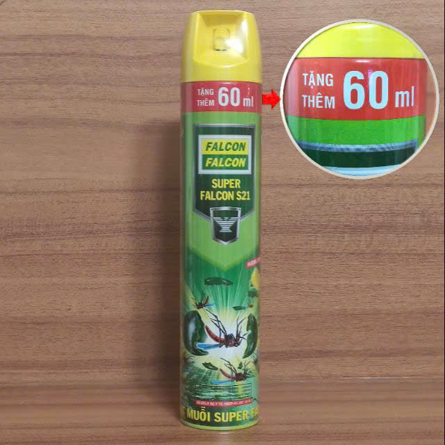 BÌNH XỊT MUỖI FALCON HƯƠNG CHANH 600ml
