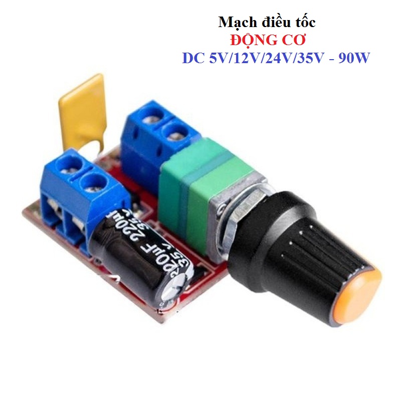 Mạch điều khiển tốc độ động cơ DC 12V-35V DC-5A