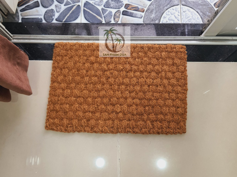 Thảm chùi chân đan bằng xơ dừa 40 x 60cm