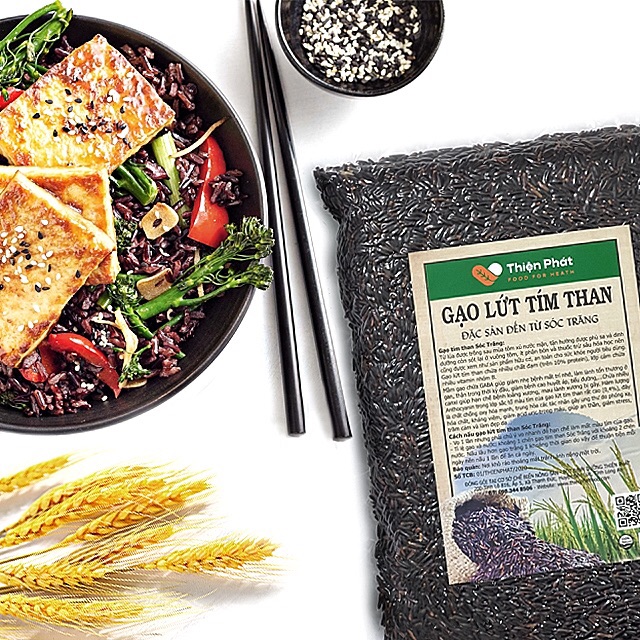 [HCM]Gạo lứt tím than - thiện phát 1kg