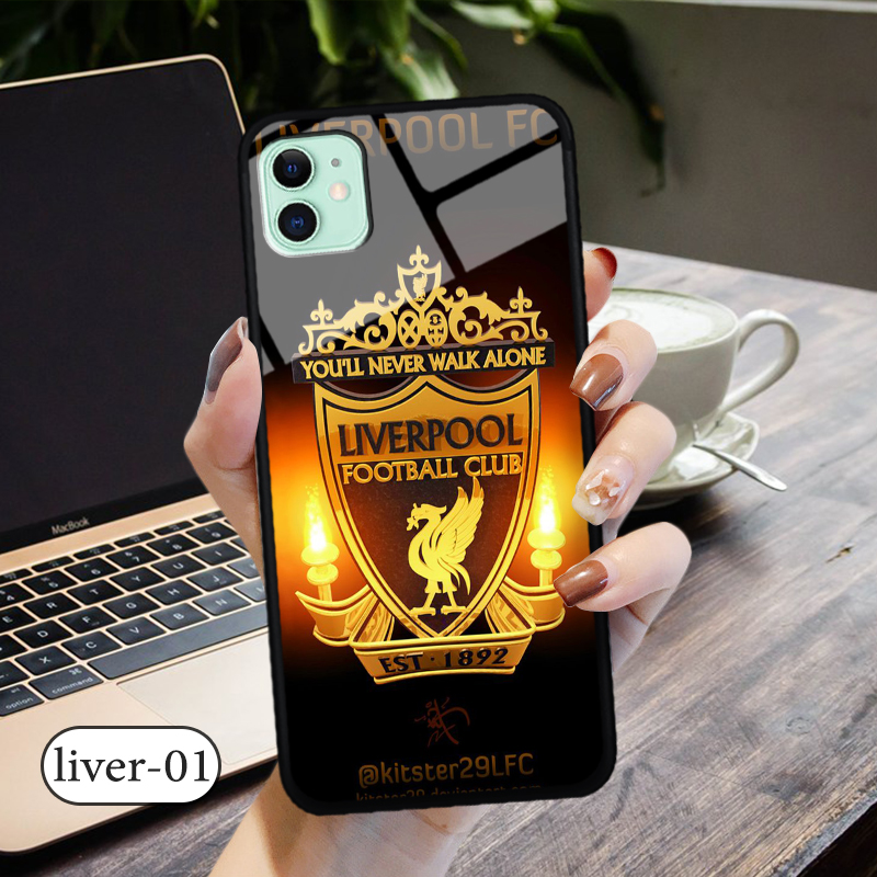 Ốp kính 3D IPHONE 11- in biểu tượng đội bóng