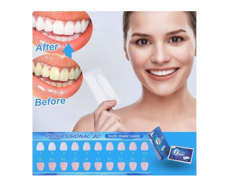 Miếng Dán Trắng Răng 3D White Teeth Whitening Strip 1 hộp 7 miếng