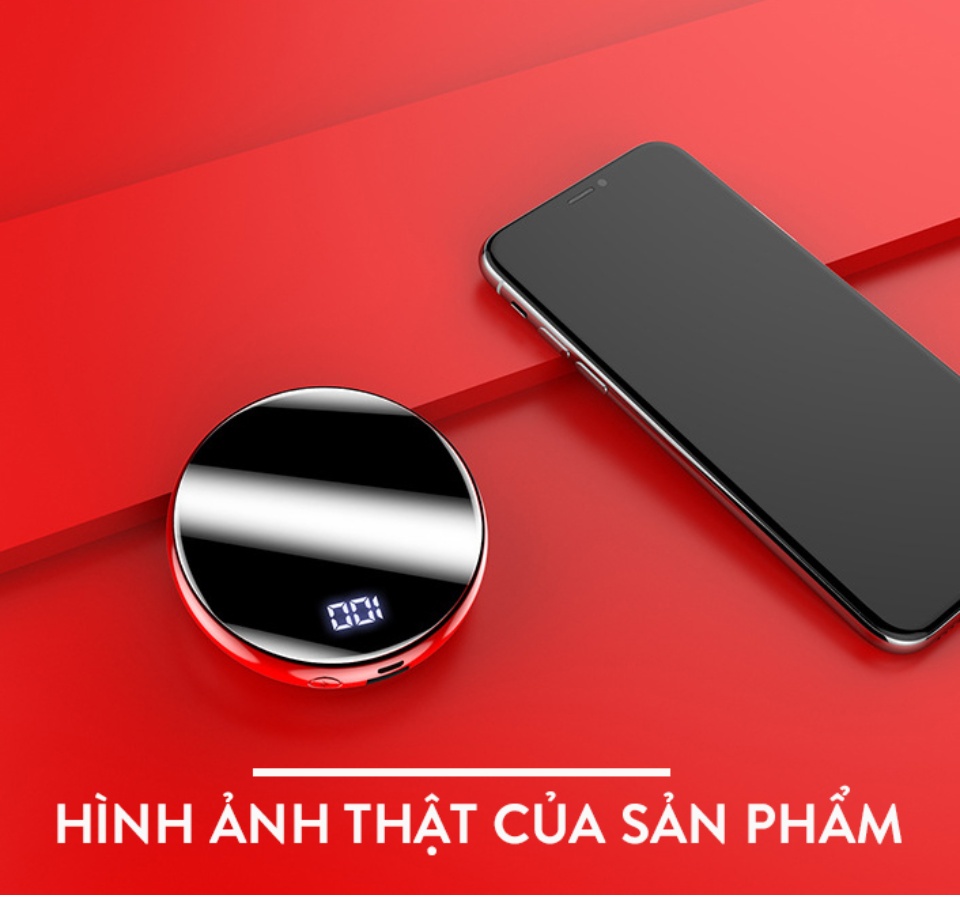 PIN SẠC DỰ PHÒNG CIRCLE LED 10000 mAh.
