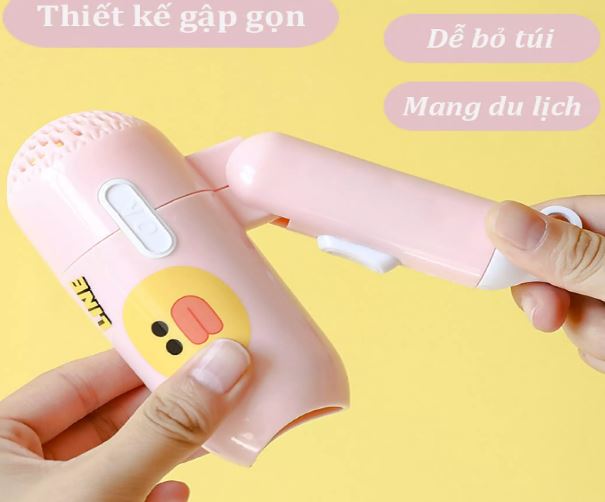 Máy sấy tóc mini 2 chế độ 400W hoạt hình
