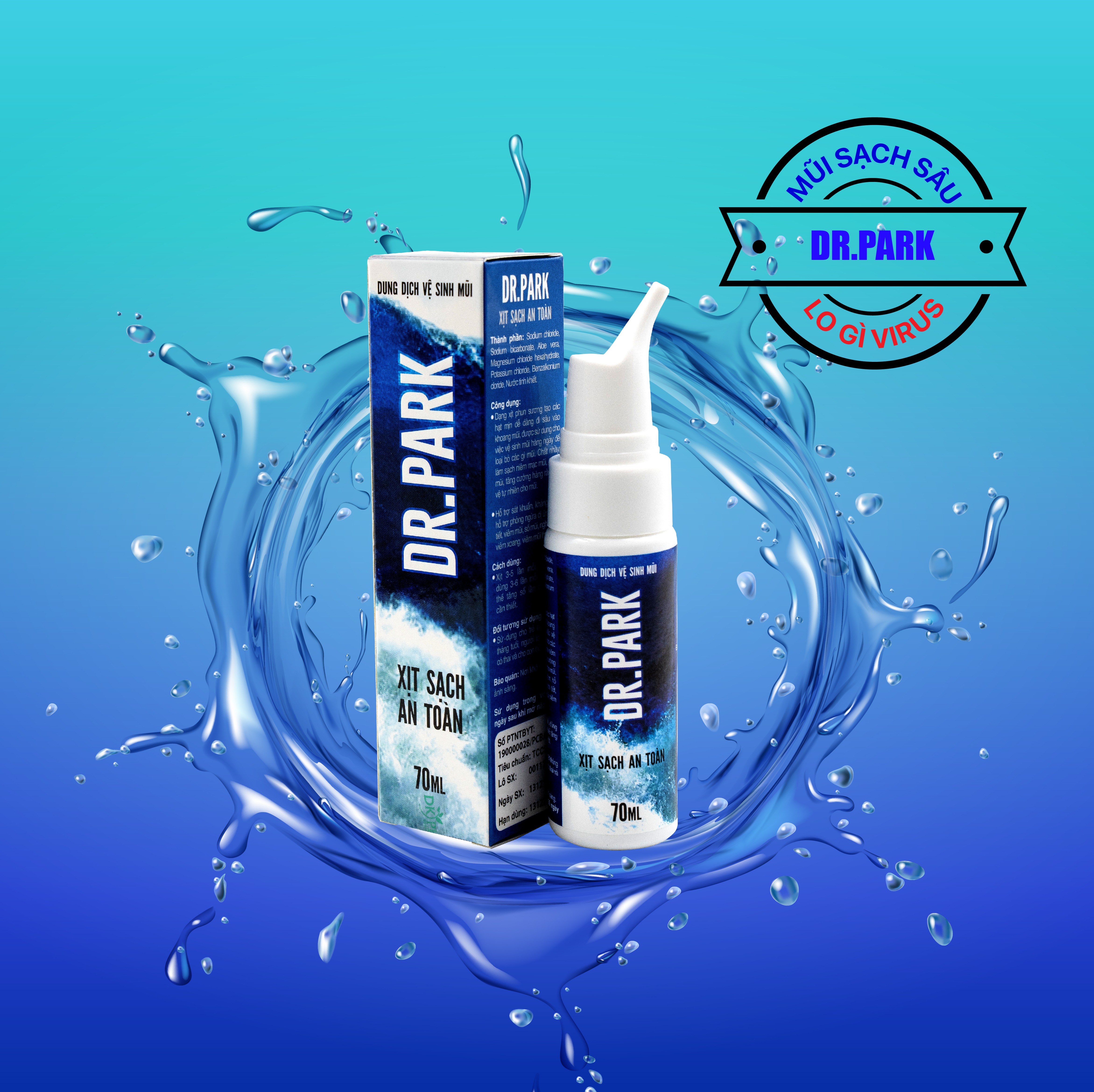 Dung dịch vệ sinh mũi Dr.Park 70ml