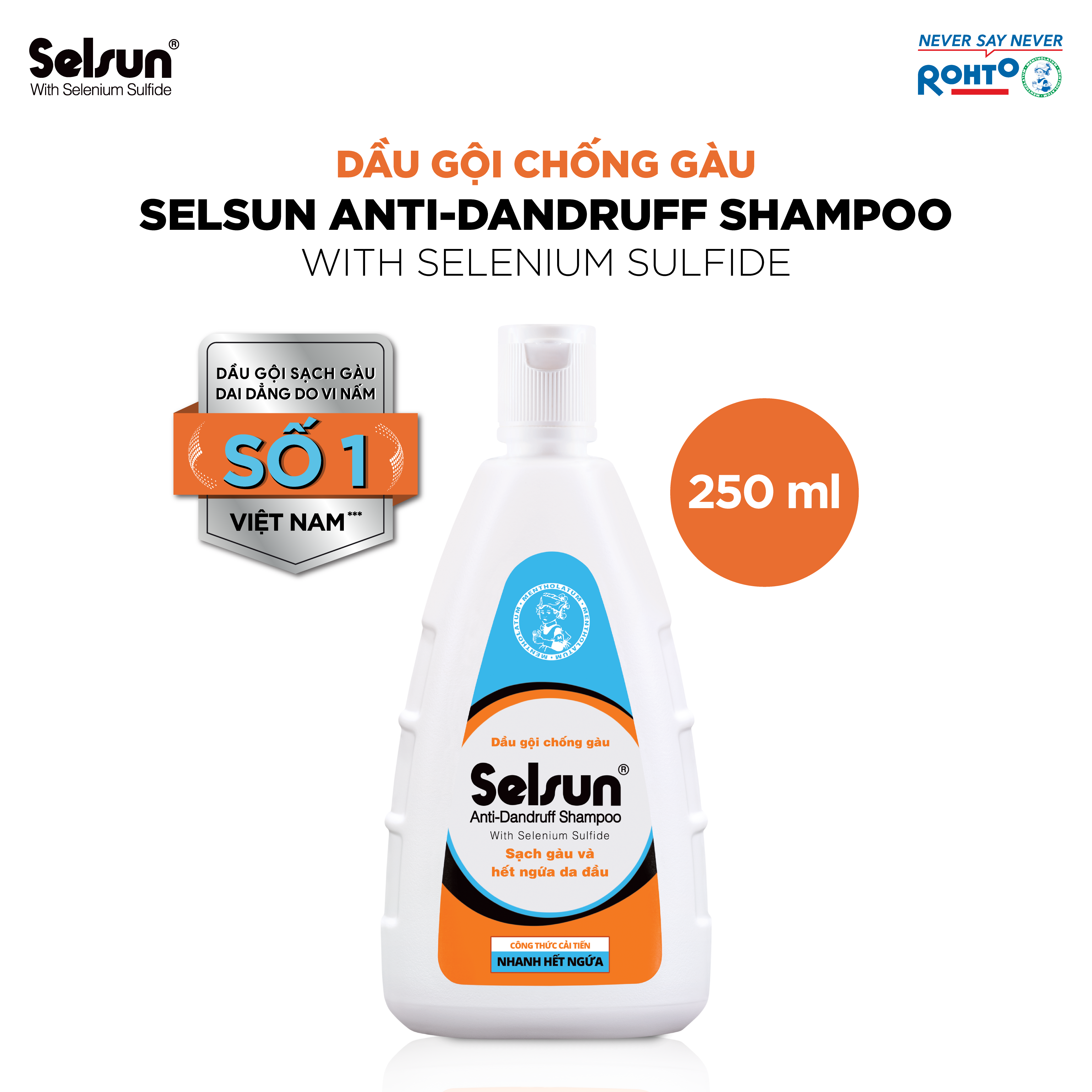 Dầu gội Selsun chống gàu sạch gàu & hết ngứa da đầu Selsun AntiDandruff Shampoo 250ml