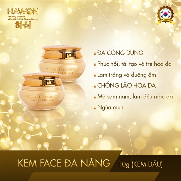 Kem FACE Đa Năng Tinh Chất Vàng – Nhân Sâm ( Kem Dầu)