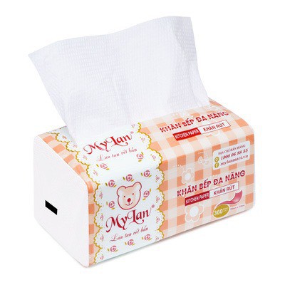 Giấy Bếp Đa Năng 2 Lớp CHẤT LƯỢNG CAO (360 Tờ/Gói, 4 Gói/Xách)
