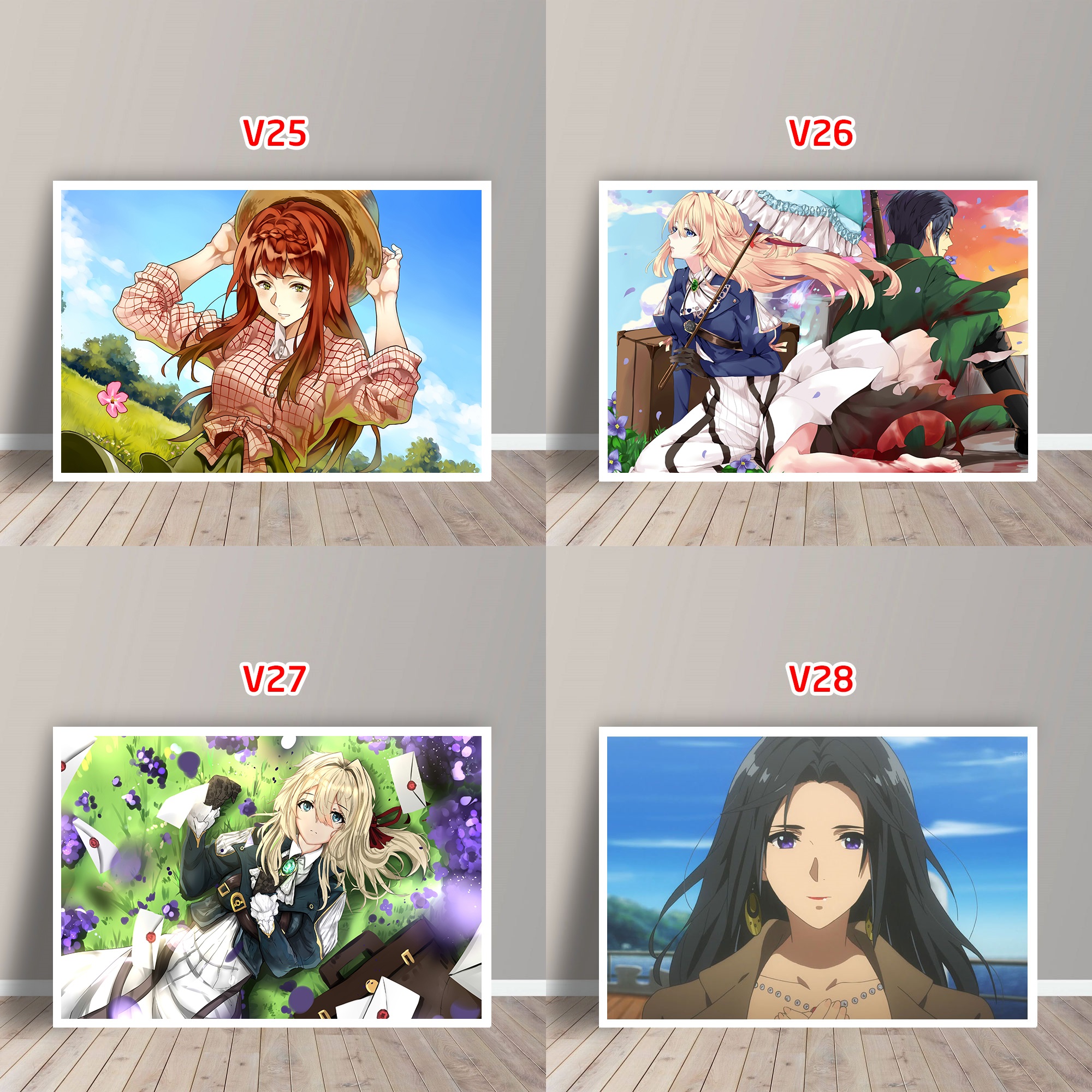 Tấm Postcard Cao Cấp Anime Violet Evergarden (21cm x 15cm)