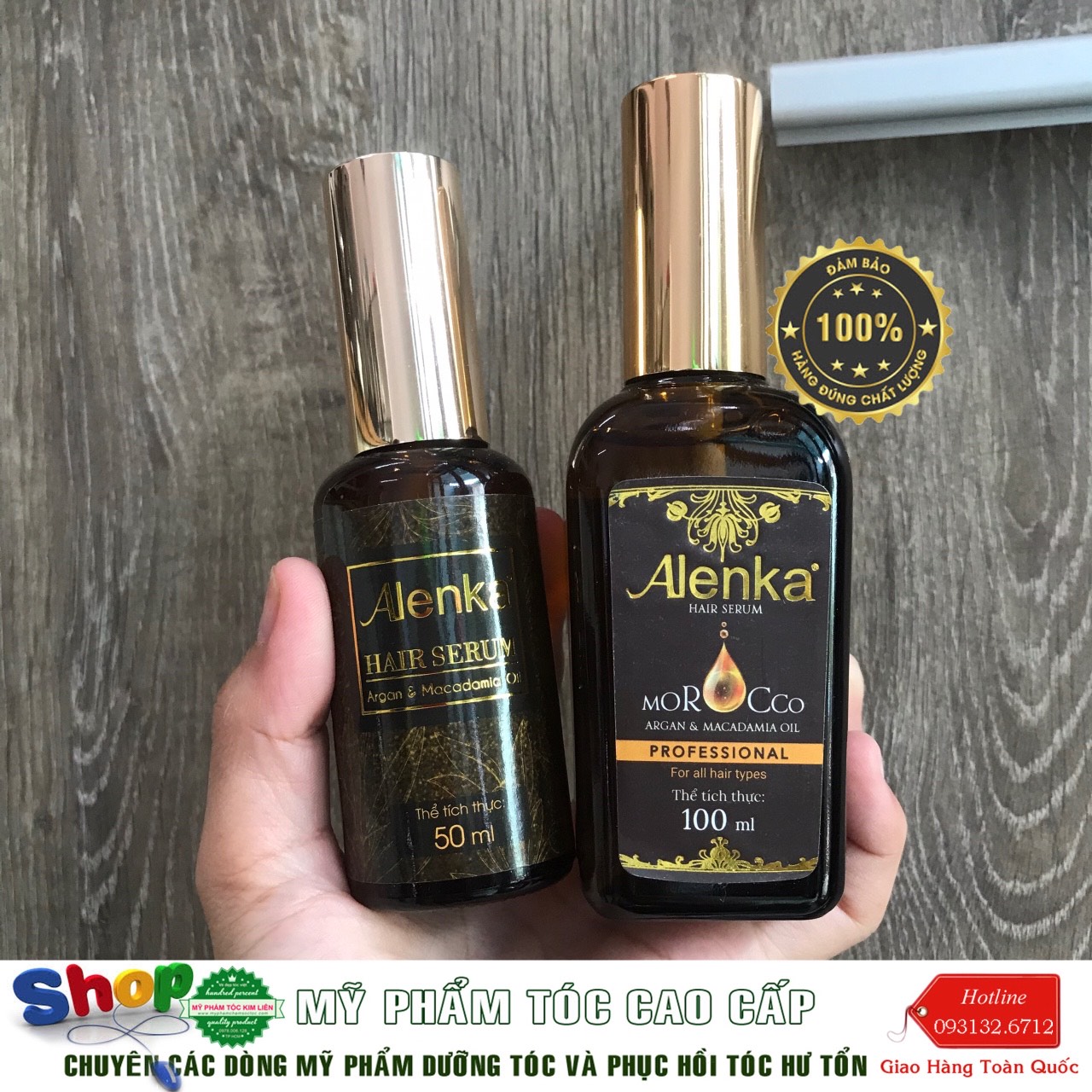 [CHÍNH HÃNG 100%] TINH DẦU SERUM DƯỠNG TÓC VÀ GIỮ NẾP TÓC ALENKA 100ML