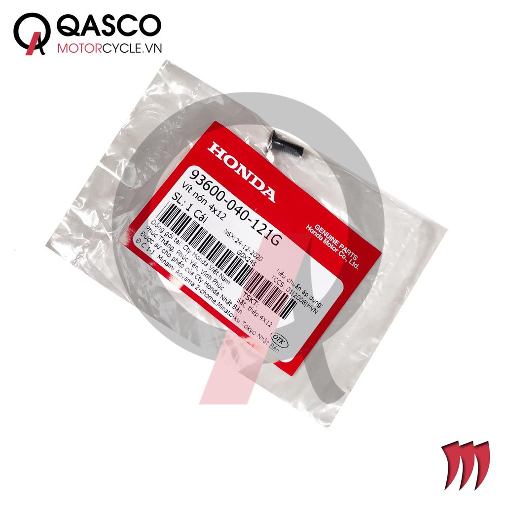 Vít HONDA nhiều dòng xe 4x12 (93600040121G) QASCO