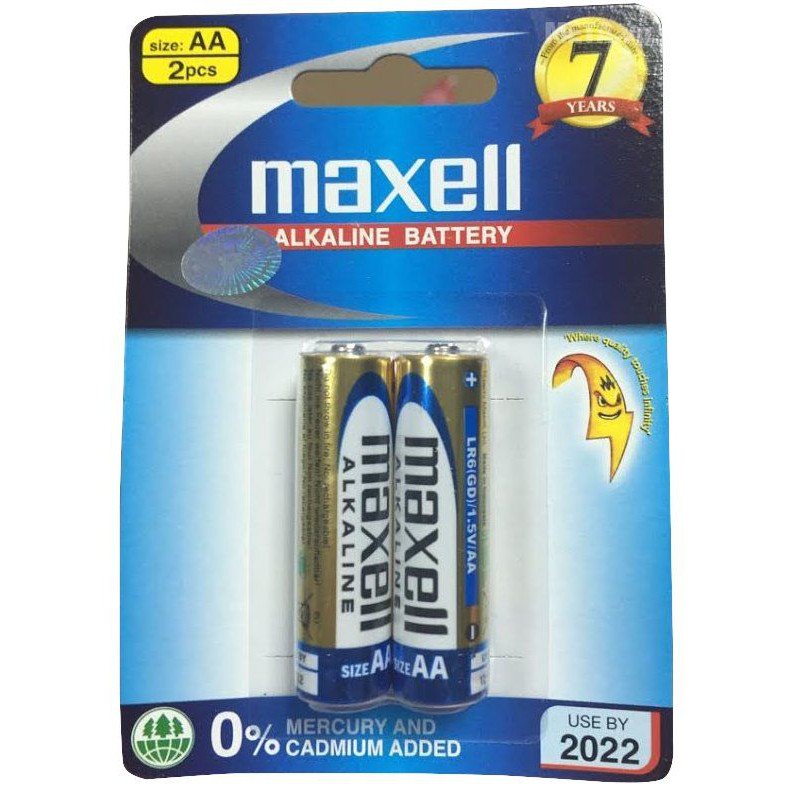 Pin Đũa AAA, Pin Tiểu AA Maxell Vỉ 2 Viên ( Pin 2A, 3A)