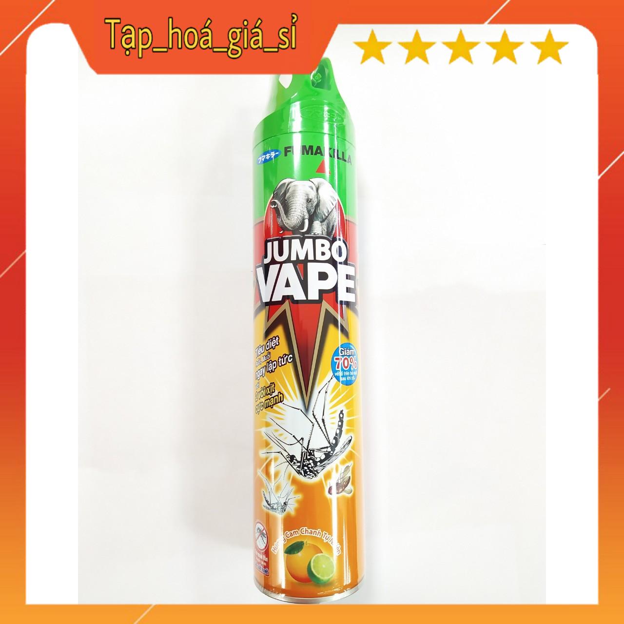 Bình Xịt Muỗi Jumbo  Hương Cam Chanh (600ml)