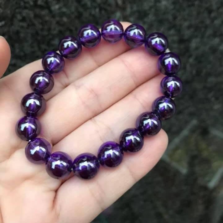 [HCM]VÒNG  ĐÁ TOPAZ TÍM THIÊN NHIÊN 10LY