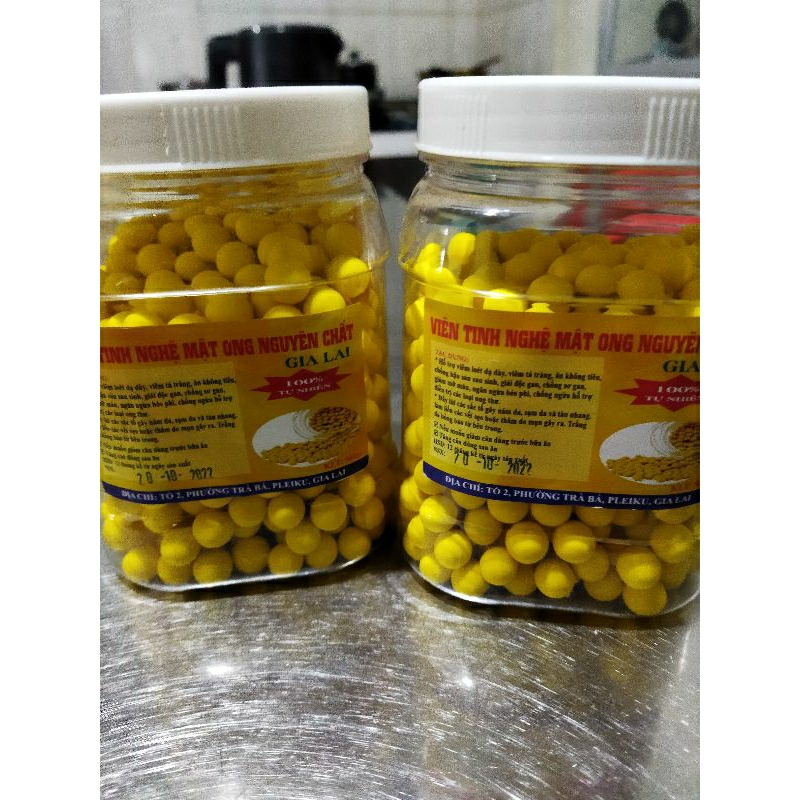 Viên tinh bột nghệ viên mật ong