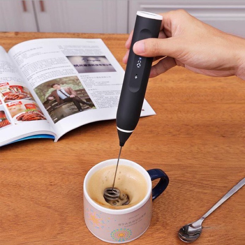 Máy Đánh Trứng/ Tạo Bọt Cafe, Capuchino Không Dây, Hỗ Trợ Sạc Tiện Lợi, Tiết Kiệm Thời Gian | MTA-MART