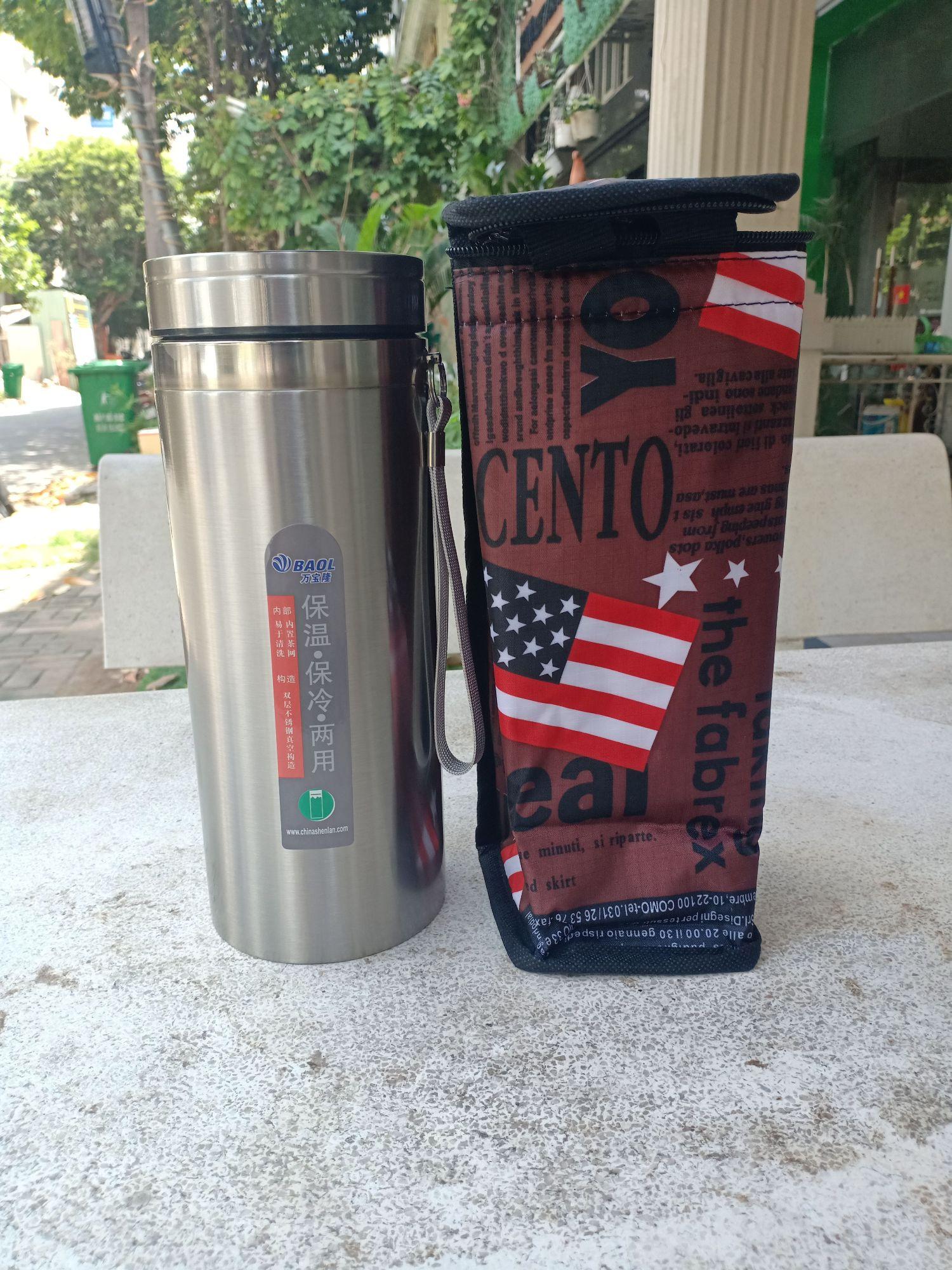 [HCM]Bình Giữ Nhiệt 1500ml Cao Cấp +Túi Đựng Bình(Combo)