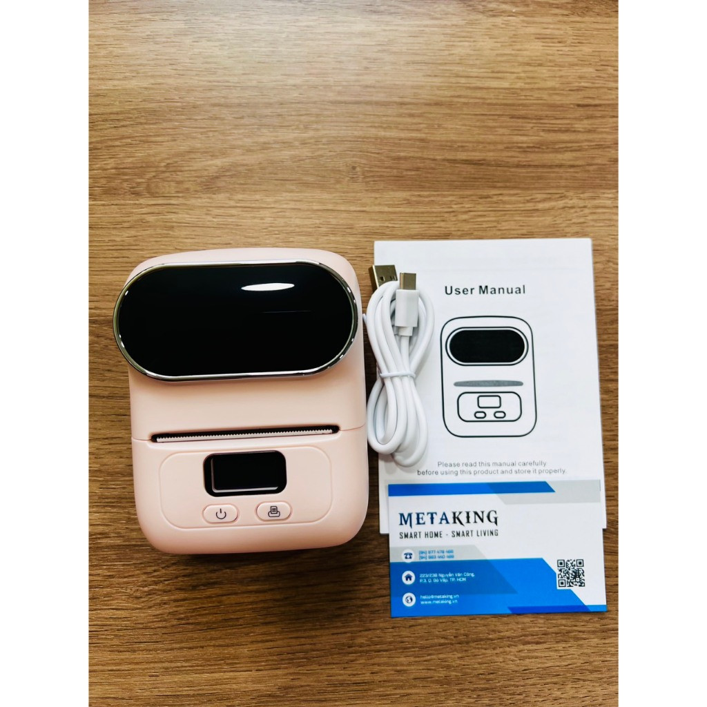 Máy In Nhãn Di Động M110, Bluetooth, In Qua App