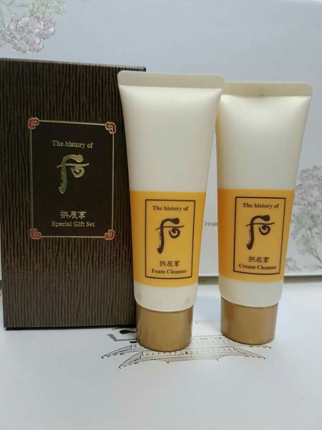 Sữa rửa mặt Whoo vàng 40ml chứa nhân sâm