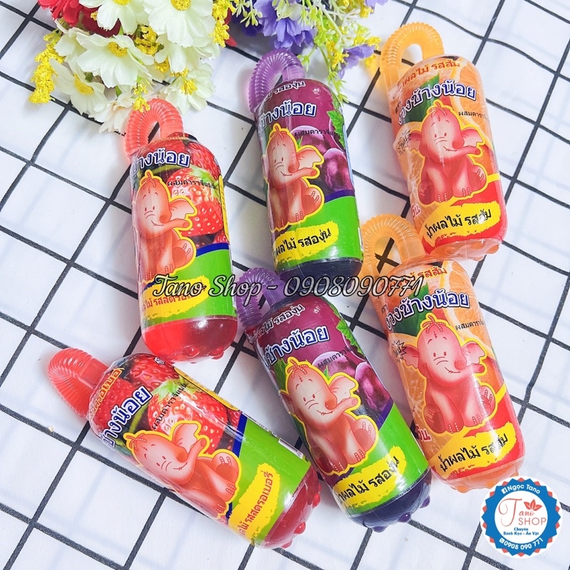 [Lốc 6 chai] Nước trái cây kèm ống hút - Thái Lan