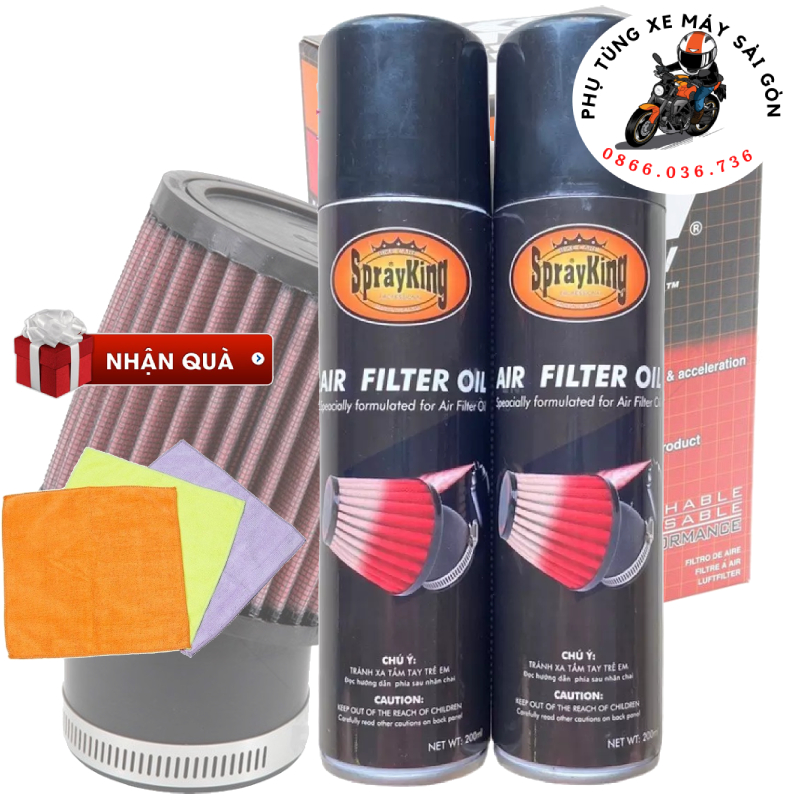 Tẩm dầu lọc gió Sprayking Air Filter Oil 200ml