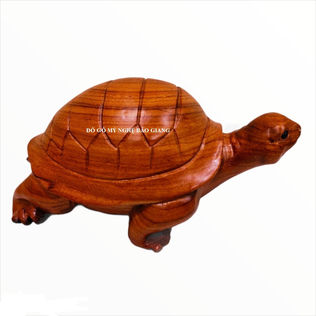 Tượng con rùa gỗ hương