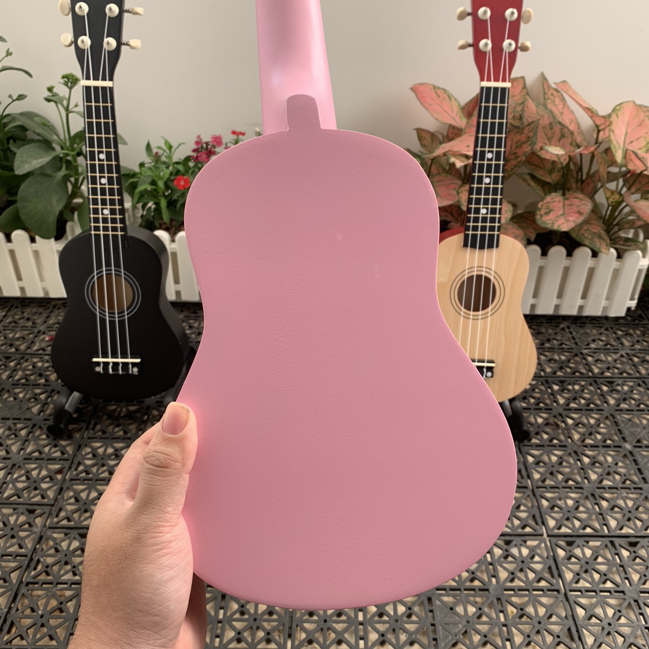 ĐÀN UKULELE SOPRANO 21INCH HỒNG NHẠT