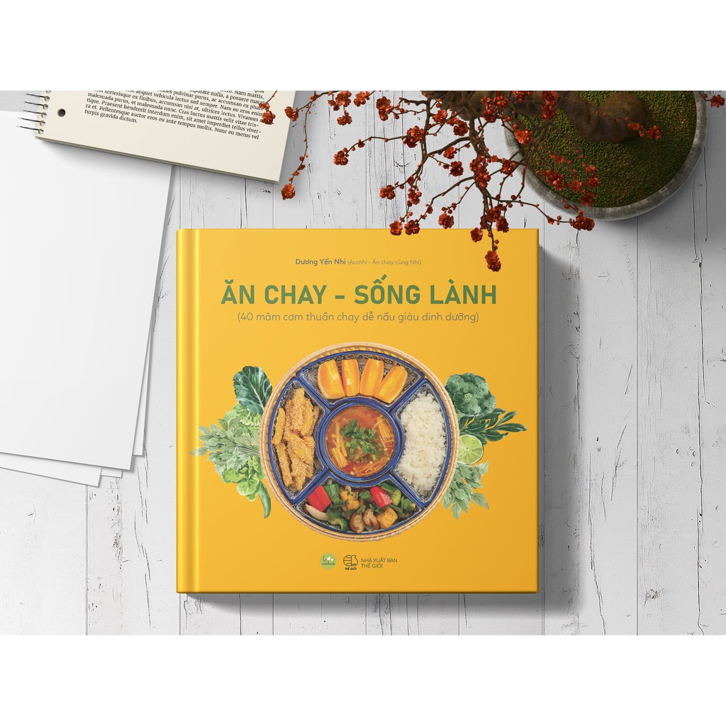 Sách - Ăn chay – Sống lành (40 mâm cơm thuần chay dễ nấu giàu dinh dưỡng) [AZVietNam]