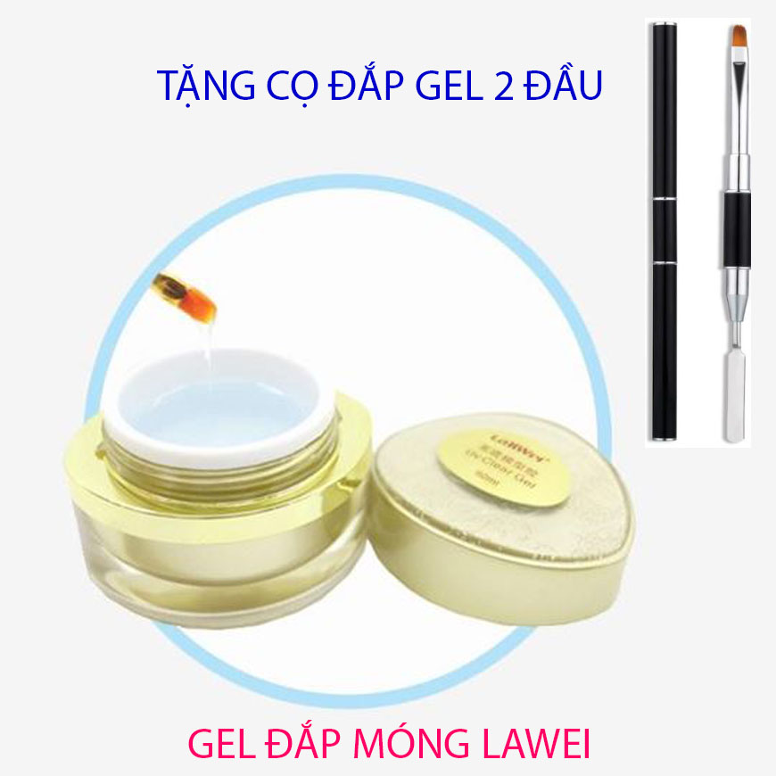 Gel đắp móng lawei, gel lạnh lawei - Gel đắp móng Lawei chính hãng Gel lạnh đắp móng loại xịn không chảy, đậm đặc, vào form nhanh