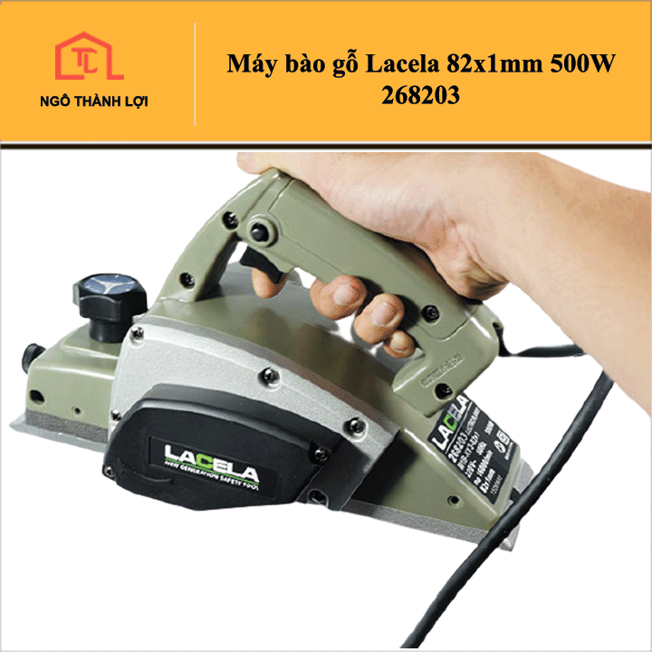 Máy bào gỗ Lacela 82x1mm 500W 268203