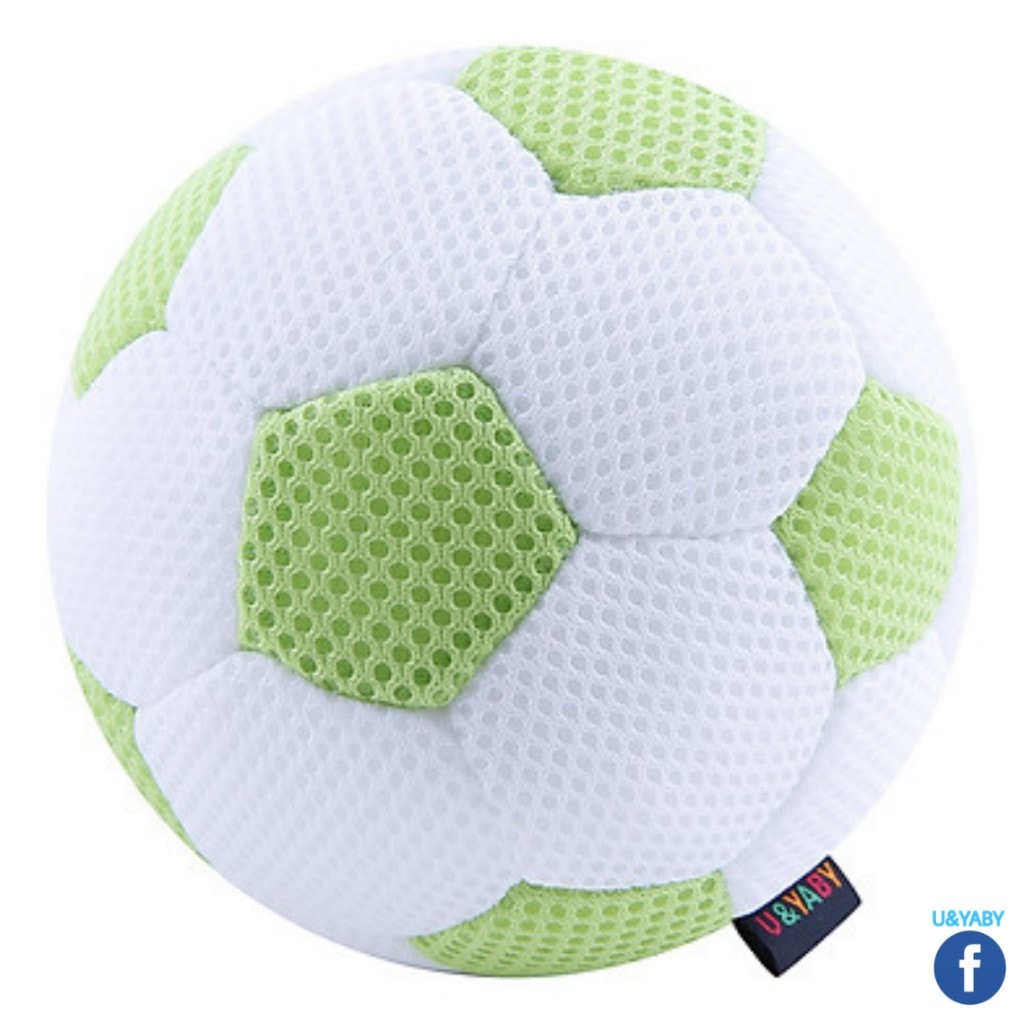 U&yaby stuffed ball 112 - white green- blue- pink