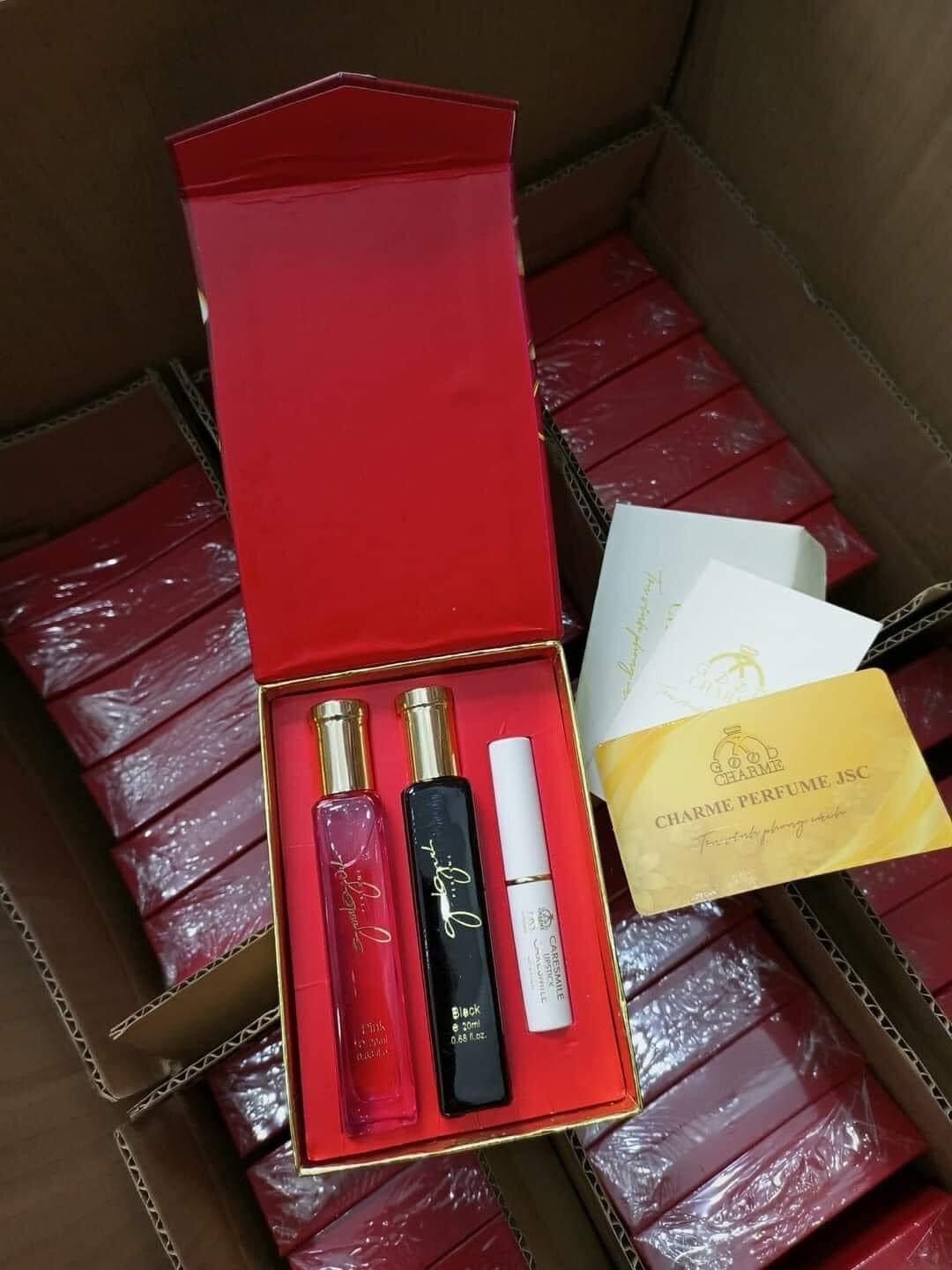 Set 2 nước hoa good girl 20ml + son dưỡng ( nước hoa 2 mùi ngẫu nhiên )