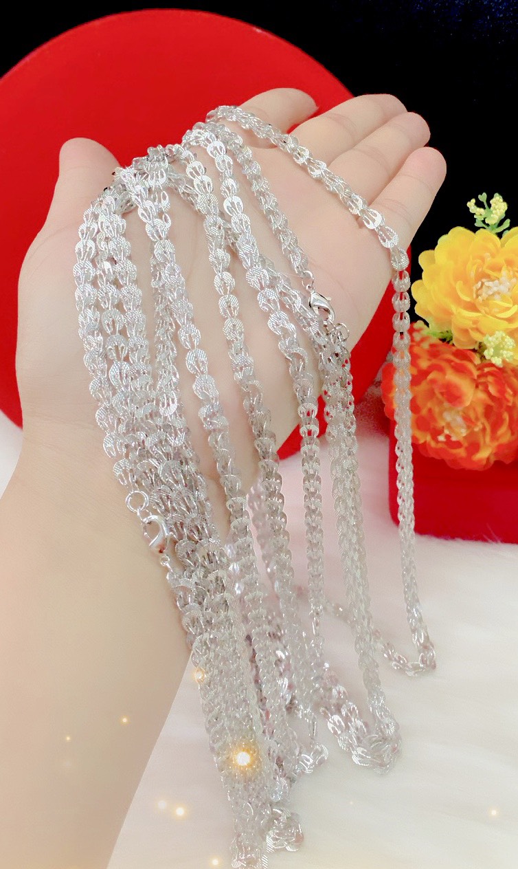 Dây chuyền nữ mạ bạch kim cao cấp E685