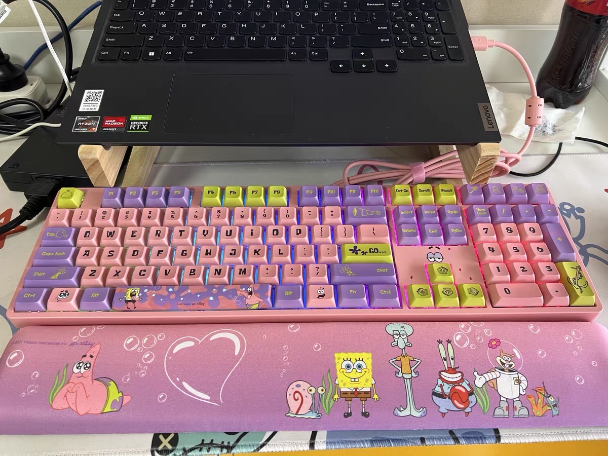 Bàn phím cơ AKKO 5108S phiên bản giới hạn SpongeBob có LED RGB hotswap keycap JDA