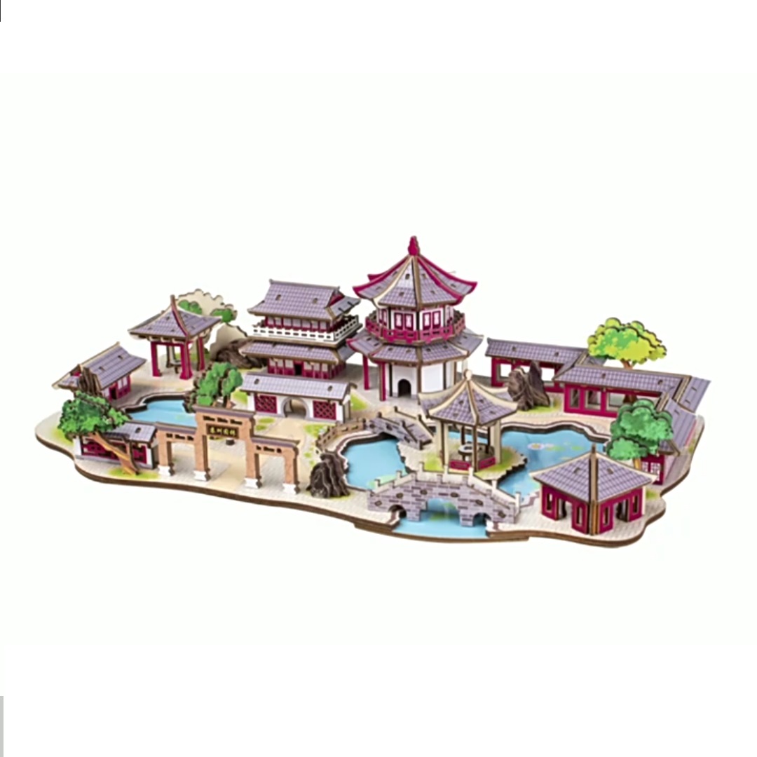 Đồ chơi lắp ráp 3D gỗ mô hình Tô Châu Viên Lâm