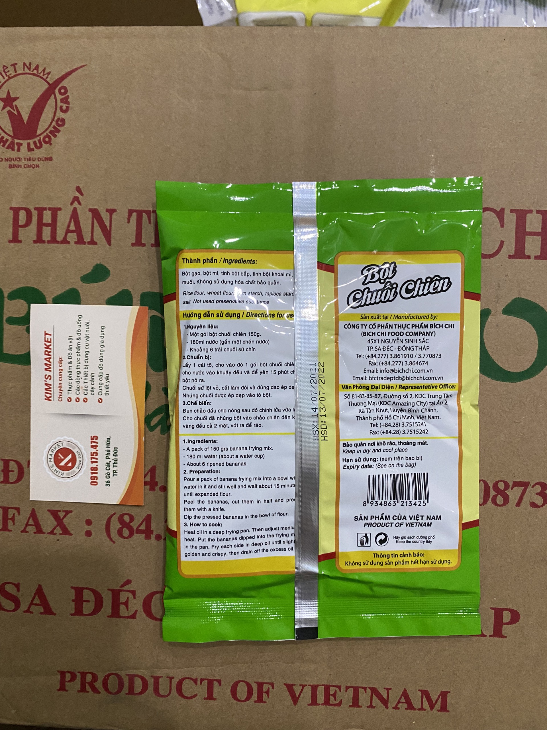 BỘT CHUỐI CHIÊN 150GR BÍCH CHI