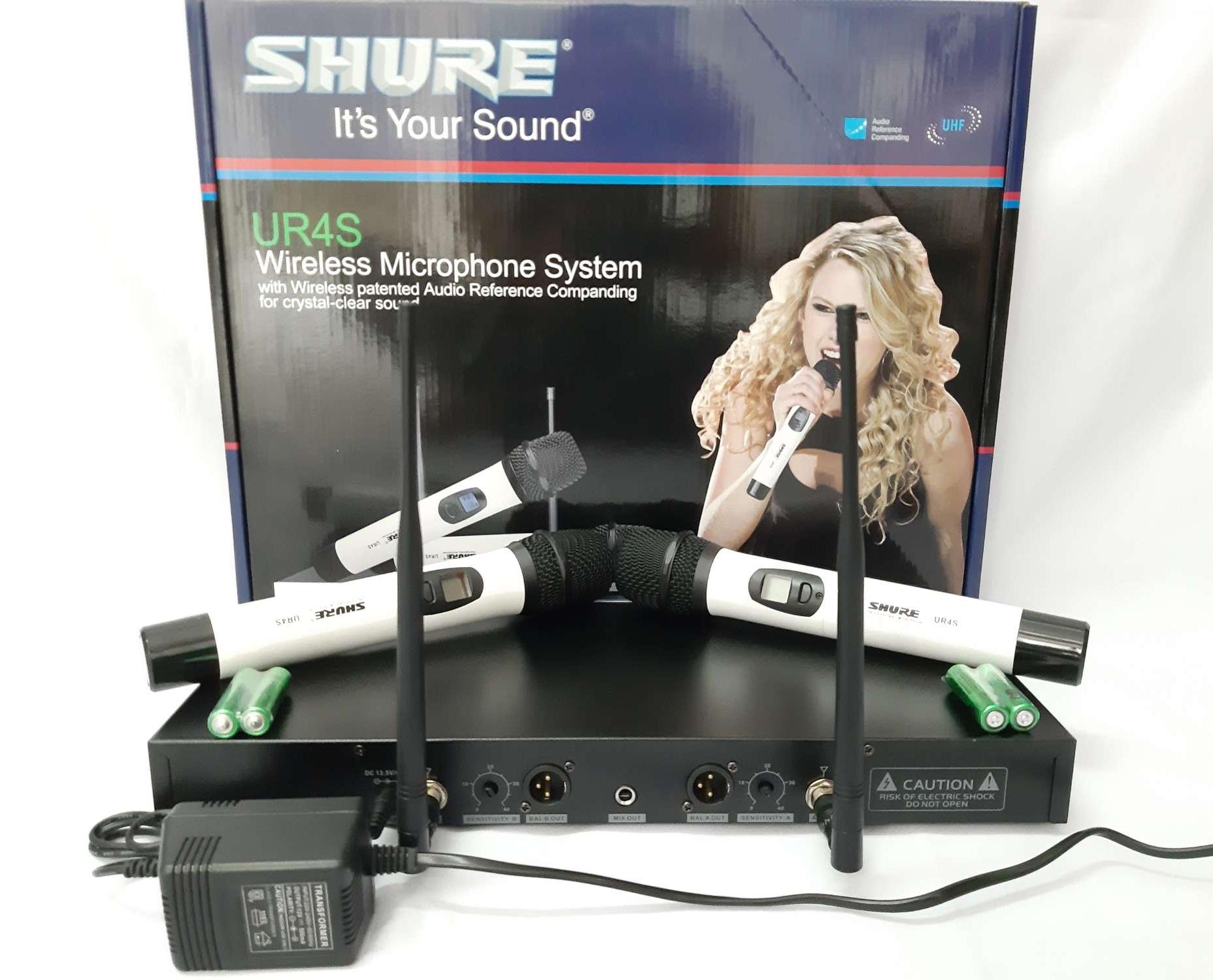 Micro không dây SHURE UR4S chuyển tần số cao cấp.