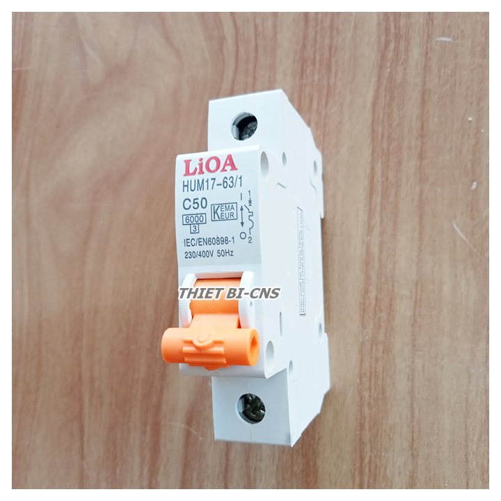 Aptomat LiOA Loại 1P 50A - 63A Dòng Cắt 6kA - Chính hãng