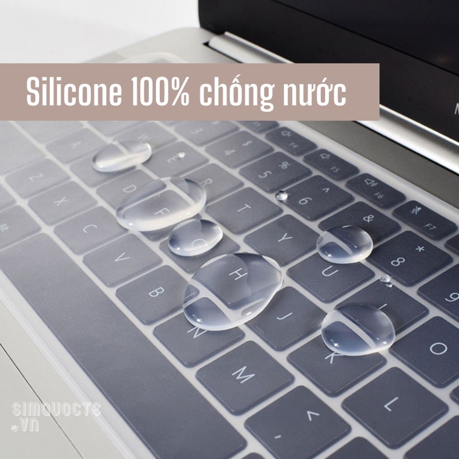 Miếng phủ bàn phím laptop 10/12/13/14/15/17 inch chất liệu silicone chống nước, chống bụi bẩn tiện lợi bảo vệ máy tính