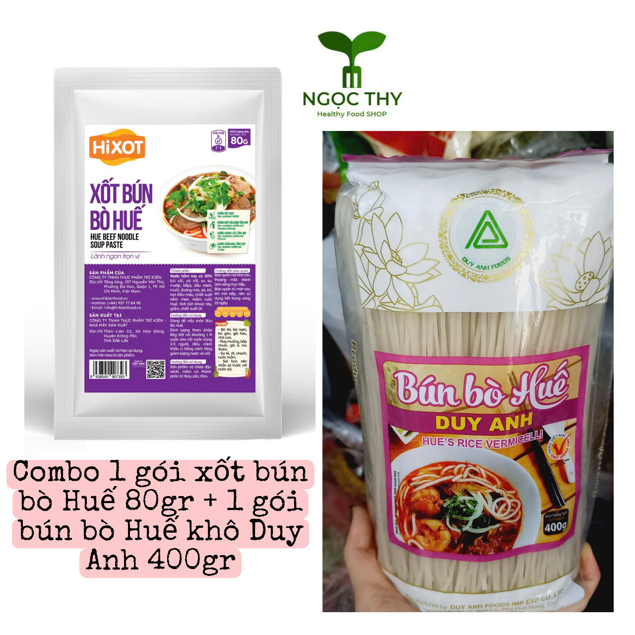 Bún bò Huế Duy Anh Foods gói 400gr